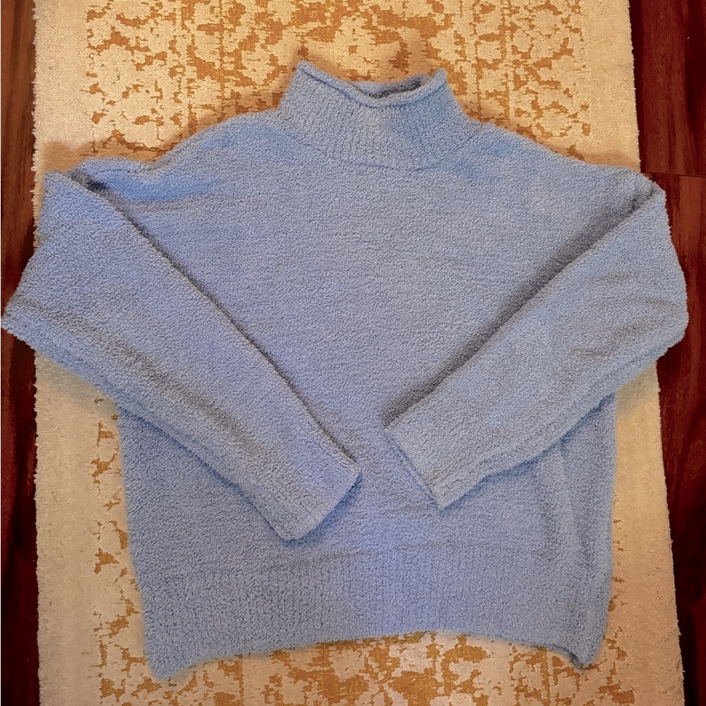 Sincerely Jules Cozy Blue Turtleneck Sweater